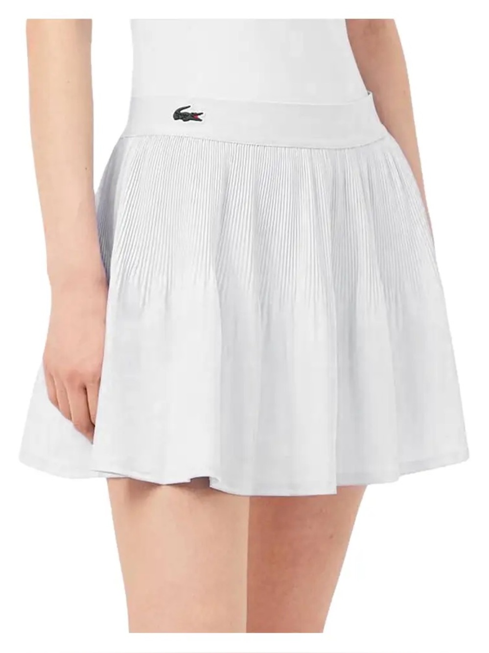 Lacoste Ultra Dry Tennis Skirt with Liner White Pleated size 38 / Medium - Picture 11 of 12